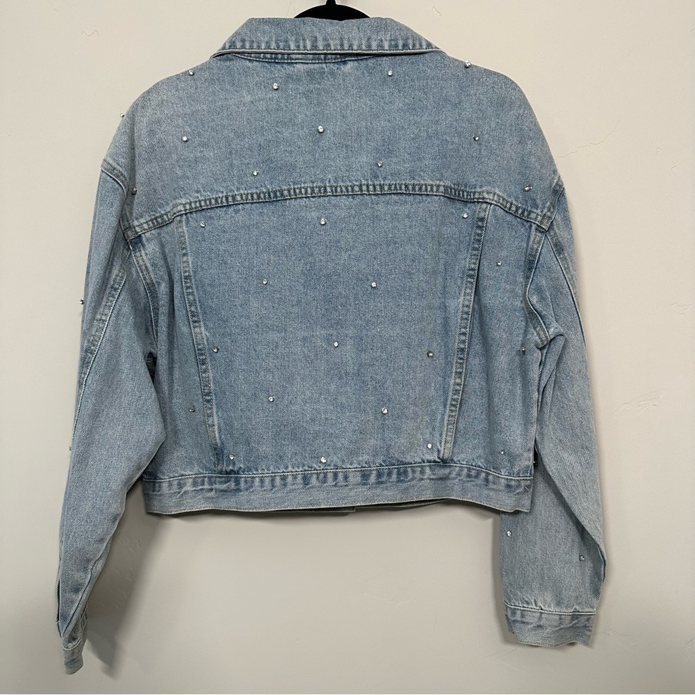 Denim Jacket w/ Rhinestones - Picture 4 of 7